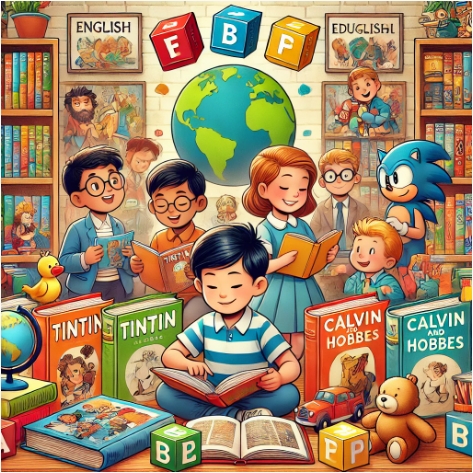 หนังสือการ์ตูนภาษาอังกฤษ